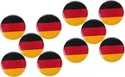 [TENDYCOCO] 10 Pcs Breastpin Brooch German Flag Brooch Pin Country Lapel Flag Lapel Pin National Flag Brooch US Flag Pin Dress Brooch World Flag Brooch Germany Flag Lapel Country Enamel Pin