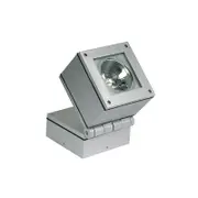 Square Tiltable Flood Light 12w IP55 in Silver Superlux Lighting - LLH155-SI
