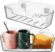 QUMIIRITY 2pcs Bathroom Shelf Organizer: Over Toilet Wall Mounted Storage Rack for Towels and Toiletries Stylish Holder for Small Spaces