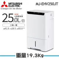 在飛比找Yahoo奇摩購物中心優惠-【MITSUBISHI 三菱】 25L智慧變頻高效節能清淨除