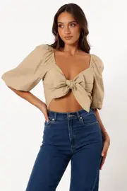 [PUP14] Celine Top - Tan XS tan