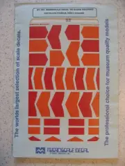 Microscale Decal HO 87-451 Antiglare Panels, Red & Orange Decal Sheet