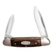 BUCK HUNTER CANOE POCKET FOLDING KNIFE ** NEW ** PAKKA WOOD