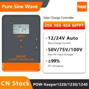 12/24V 20/30/40A MPPT Solar Charge Controller Panel Battery Regulator Dual USB