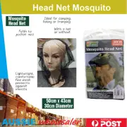 1xMosquito Fly Head Net Insect Mesh Hat Bee Bug Mozzie Protector Outdoor Fishing