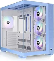 Thermaltake View 380 TG ARGB Hydrangea Blue ATX Case; 4x120mm ARGB Fans Included; Supports Hidden-Connector Motherboard; Front & Side Dual Tempered Glass Panel; CA-1Z2-00MFWN-AZ; 3 Year Warranty