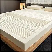 100% Natural Latex Memory Foam Mattress Topper and Breathable and Not Easily Collapsed 7.5cm Thick 200x220cm