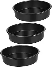 KOCKSHION 3pcs Nonstick Cake Pan 8 Inch Round Cheesecake Pan Circle Tin DIY Baking Molds for Baking Layer Cakes Pastries and Desserts
