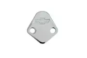 Proform Fuel Pump Block-Off Plate Chrome with Bowtie Logo Big Block Chev