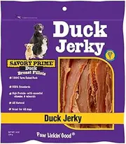 Savory Prime 400 Natural Duck Jerky Dog Treats, 8 Oz