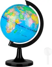 5.5" World Globe for Kids Learning, Educational Rotating World Map Globes Min...