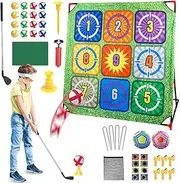 Kids Golf Toys - 4 in 1 Indoor Putting Game - with Detachable Club, Educational Outdoor Toy for Living Room Practice, Team Building