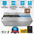 Pure Sine Wave Power Inverter 5000W/10000W 24V-240V AUS Plug Remote Control
