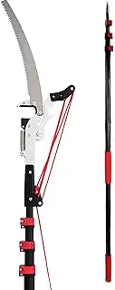 Telescopic Pole Saws,Professional Telescopic Tree Pruner Extendable Pruning Saw Gardening Landscaping Branch Saw Lopper Tools-24FT