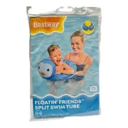 Inflatable Swimming Tube Split Ring Floating Friends Swimming Pool Beach Spa Toy