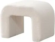 Modern Vanity Stool Chair with Wooden Legs Extra Seat for Makeup Room Living Room Entryway Office 100CM
