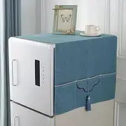 Namzi 1 piece refrigerator cover cloth dustproof cloth home fabric washing machine cover cloth double door refrigerator dust cover 130 * 50cm (blue)