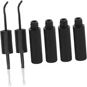 2pcs Quick-Dry False Eyelash Glue Vending Machine Nozzle Sealed False Eyelashes Lash Glue Clear Professional False Eyelashes Conical Bottle Nozzle Saliva Plug Plastic Shell Black