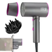 Ionic Hair Dryer 1875W - Foldable Portable Compact Mini Travel Diffuser Curly...