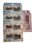 New Ioni Lot Of 4 3D Faux Mink XL Wispy Lashes With Lash Glue