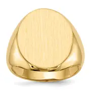 10K Yellow Gold Men's Signet Ring
