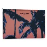 SAINT LAURENT UNISEX WALLET NY PALM TREE SUNSET MULTICOLOR 57800 HZT5E 5569