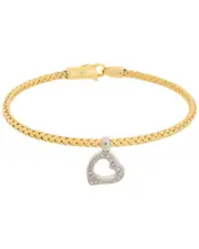 Meshmerise 18K Rose Gold Vermeil 0.1 ct. tw. Diamond Mesh Bangle