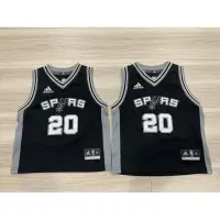 在飛比找蝦皮購物優惠-Adidas Manu Ginobili 馬刺黑 幼童、小童