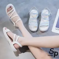 在飛比找momo購物網優惠-【Taroko】仙女流線簡約真皮平底休閒涼鞋(2色可選)