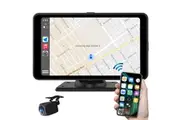 7" FHD Touch Screen Car DVR Crash Camera Recorder Bluetooth Sync WiFi GPS Rear Camera CarPlay