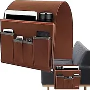Remote Control Holder - Non Slip Felt Couch Organizer,Couch Armrest Storage Bag, Multifunctional Armrest Organizer for Home, Studio