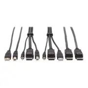 Eaton P783-010-DPU DISPLAYPORT KVM CABLE KIT - DP, USB, 3.5 MM - 3.5MM,DISPLAYPO