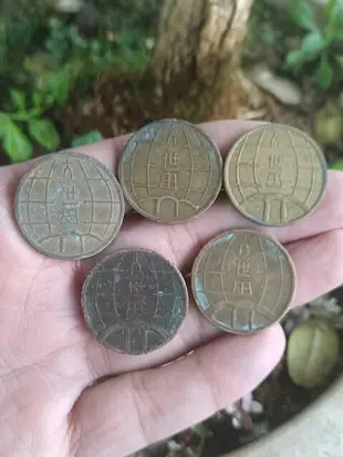 上海大世界代用幣，籌碼，代用幣，大世界代用幣，五枚，這種都是16643