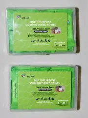 Lot of 50 kangdanyi Viscose Rayon Multi-Purpose Compression Towel Camping Travel