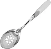 HOLIDYOYO Slotted Spoon Stainless Steel Thickened Design for Serving Appetizers Main Courses Salads Ergonomic Handle