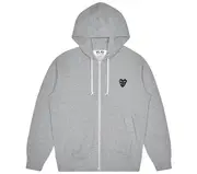 [COMME des GARCONS PLAY] 男士雙黑色徽章連帽衫