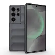 For Samsung Galaxy S25 Ultra Case, Wavy Shielding Cover, Dark Grey