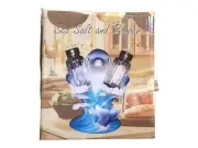 Dolphin Sea Salt & Pepper Shaker Stand Caddy DWK