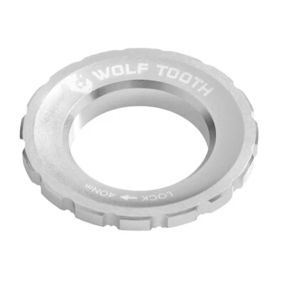 2 Pack Wolf Tooth Components Centerlock Rotor Lockring, External, Silver