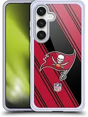 Head Case Designs Officially Licensed NFL Stripes Tampa Bay Buccaneers Artwork Soft Gel Case Compatible with Samsung Galaxy S24 5G