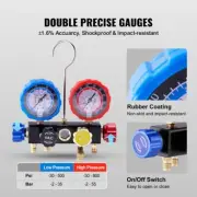 4 Way AC Manifold Gauge Set for R134A R22 R12 R502 Refrigeration Charging Tool