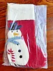 pottery barn Holiday Christmas stocking Snowman WOOL FELT gift party West elm