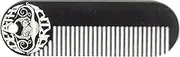 Mustache & Beard Comb Or Fine Tooth Moustache Pocket Metal Powder Coated Black Keychain Comb For Men - 3.25 x 1 Inches by Death Grip