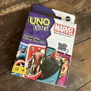 WB Mattel Games - UNO Flip Marvel Card Game