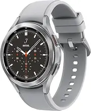 [Samsung] Galaxy Watch4 Classic 46mm Bluetooth Smart Watch, Rotating Bezel, Silver (UK Version)