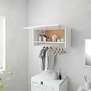 Wardrobe White 70x32.5x35 cm Engineered Wood,Cupboards & Wardrobes 10.92KG-808242