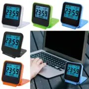 Folding Temperature Calendar LED Digital Number Clock Alarm Clock Travel Clock