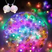 100pcs Multicolor LED Balloon Lights Round Mini Tiny Flash Led Light for Balloon