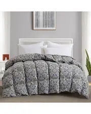 Unikome Floral Goose Down Feather Duvet Comforter Insert