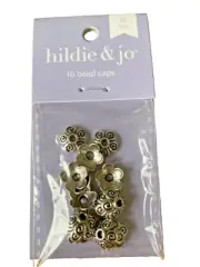 16 Bead Caps Metal Silver 10mm Jewelry Making